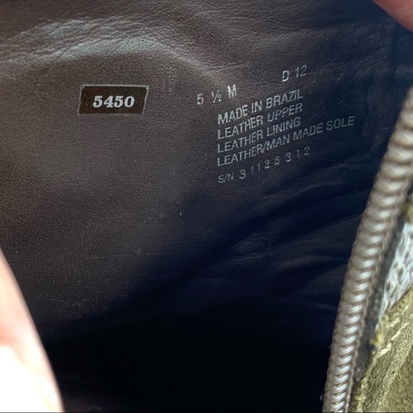 NEW! Tory Burch Alaina Olive Green Suede Boots - Picture 10 of 15